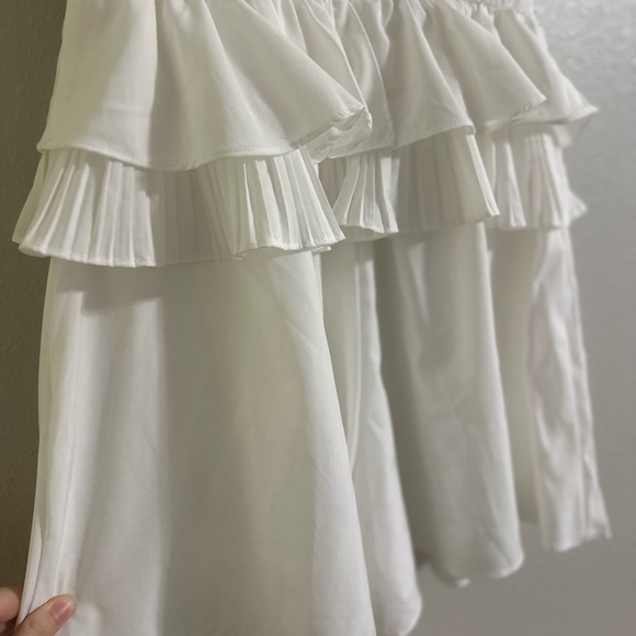 DO+BE White One-Shoulder Ruffle Romper - Picture 11 of 13